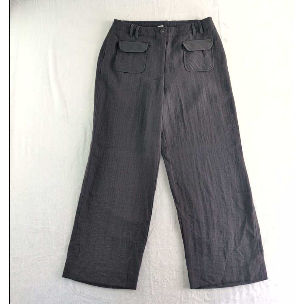 Soft Surroundings High Rise Wide Leg Bohemia Gauzy Trousers Women's Large